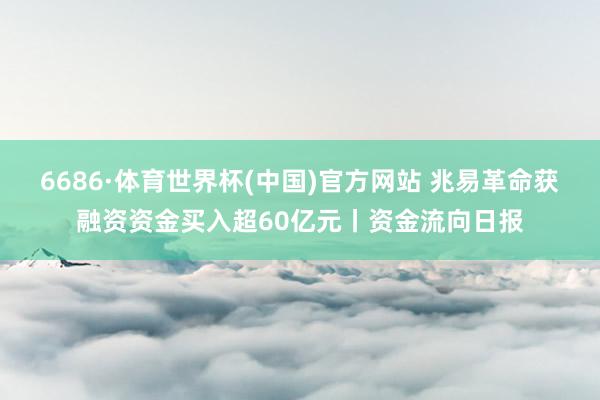 6686·体育世界杯(中国)官方网站 兆易革命获融资资金买入超60亿元丨资金流向日报